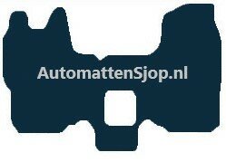 Luxe velours zwart automatten Ford Transit Voormat | 2000-2006