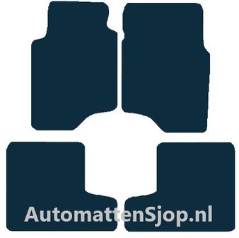 Naaldvilt zwart automatten Mitsubishi Pajero LWB | 2000-2006