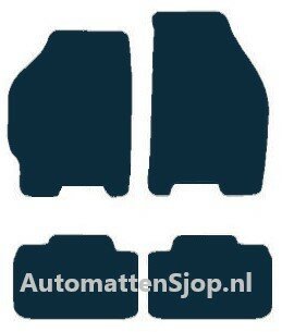 Luxe velours donkerblauw automatten Fiat Punto (188) | 2003-2010