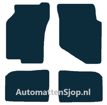 Luxe velours rood automatten Mitsubishi Colt | 1992-1996