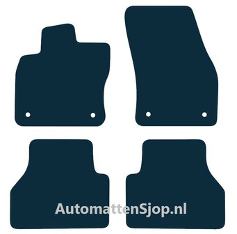 Luxe velours donkerblauw automatten VW Caddy V | 2020-heden 