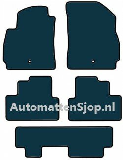 Super luxe velours donkergrijs automatten Chevrolet Orlando (7-Persoons) | 2011-2014