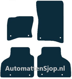 Super luxe velours donkergrijs automatten Land Rover Defender (L663) | 2019-heden