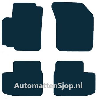 Super luxe velours donkergrijs automatten Opel Agila | 2008-2015