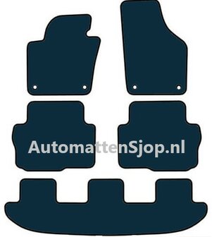 Super luxe velours donkergrijs automatten Seat Alhambra | 7-persoons | 2010-2022