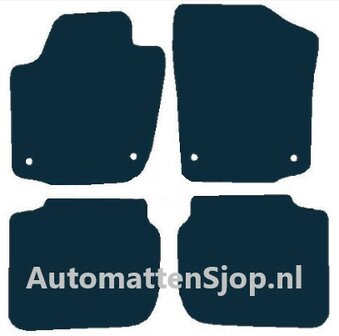 Super luxe velours donkergrijs automatten Seat Toledo IV | 2013-2018