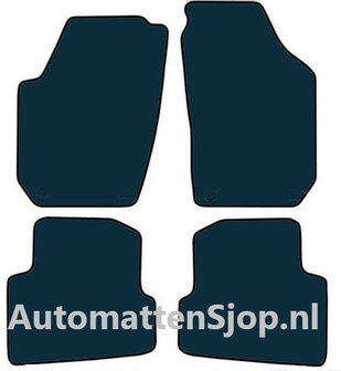 Super luxe velours donkergrijs automatten Skoda Fabia II | 2007-2008