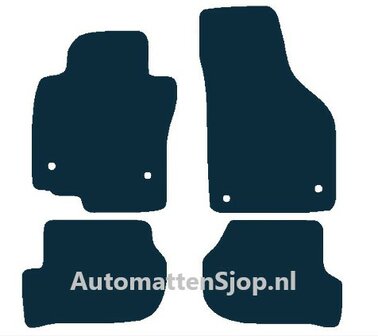 Super luxe velours donkergrijs automatten Seat Leon (1P) Facelift | 2009-2013