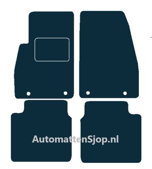 Naaldvilt antraciet automatten Saab 9-5 Aero | 2001-2005