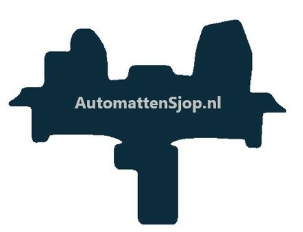 Luxe velours donkergrijs automatten Ford Transit Campermat | 2015-heden