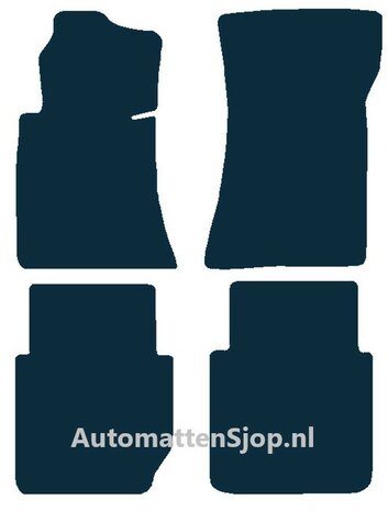 Naaldvilt antraciet automatten Mercedes-Benz S-klasse (W116) | 1972-1980