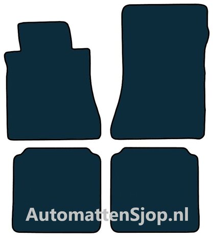 Naaldvilt antraciet automatten Mercedes-Benz SEL (W126) | 1980-1991