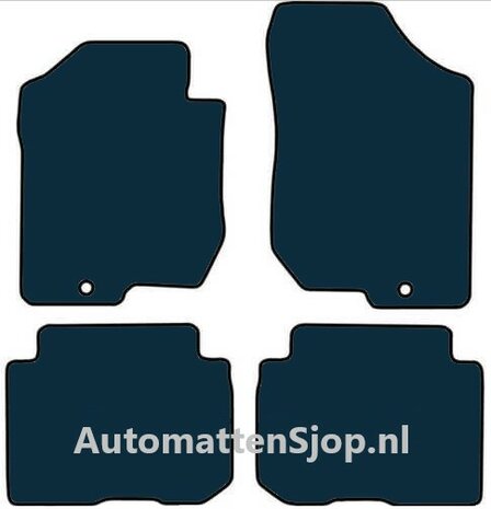 Luxe velours donkergrijs automatten Kia Carens III 5-persoons | 2006-2010