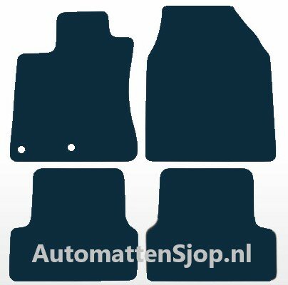 Luxe velours donkerblauw automatten Nissan Qashqai | 2007-2014