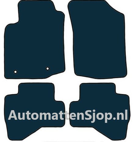 Luxe velours donkerblauw automatten Toyota Aygo II | 2014-2022