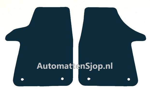 Naaldvilt antraciet automatten VW Transporter T6 2-delig | 2015-2019