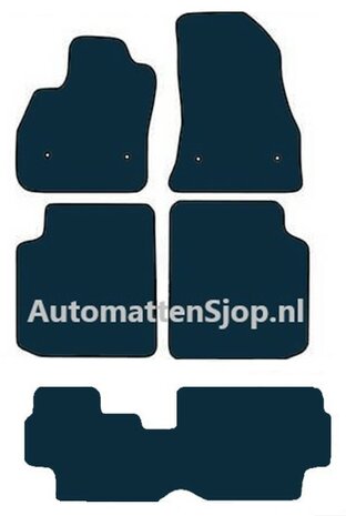 Super luxe velours donkergrijs automatten Fiat 500 L 7-zits | 2012-2017