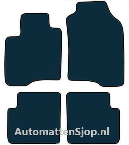 Super luxe velours donkergrijs automatten Fiat Panda (319) | 2012-heden