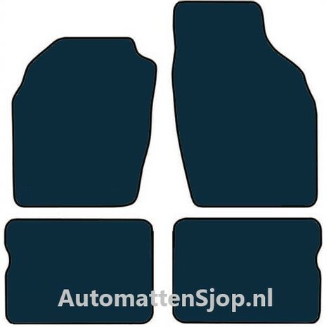 Super luxe velours donkergrijs automatten Opel Agila | 2000-2003