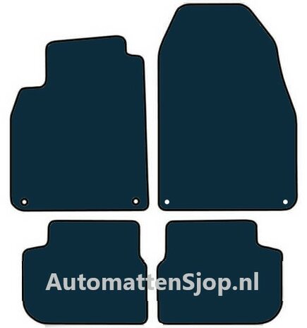 Naaldvilt zwart automatten Saab 9-3 Cabrio (YS3F) | 2010-2011