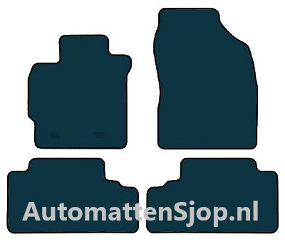 Super luxe velours donkergrijs automatten Toyota Auris (E15) | 2007-2013