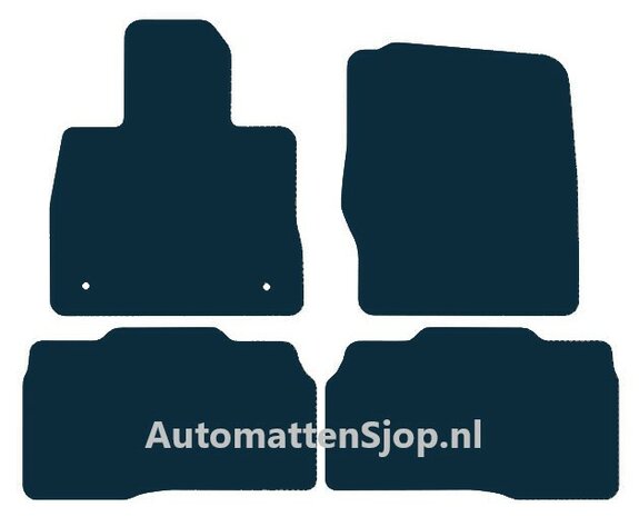 Luxe velours donkerblauw automatten Ford Explorer PHEV U625 | 2020-heden