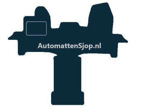 Naaldvilt zwart automatten Ford Transit Campermat | 2015-heden