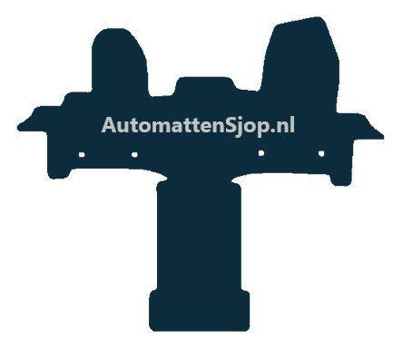 Naaldvilt zwart automatten Ford Transit Campermat | 2015-heden