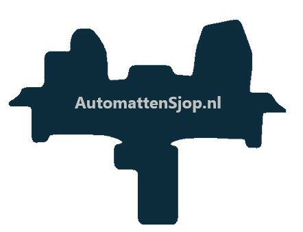 Naaldvilt zwart automatten Ford Transit Campermat | 2015-heden