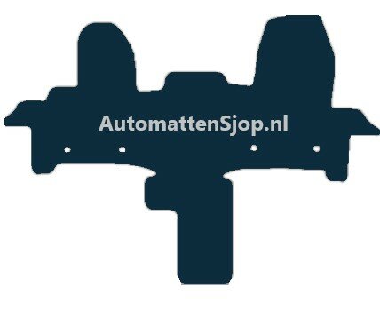 Naaldvilt zwart automatten Ford Transit Campermat | 2015-heden